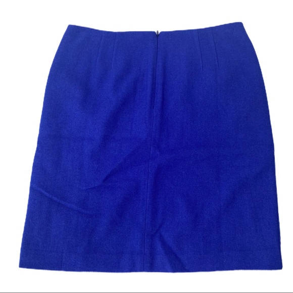 Talbots Blue Wool Pencil Skirt, NWT - Picture 2 of 5